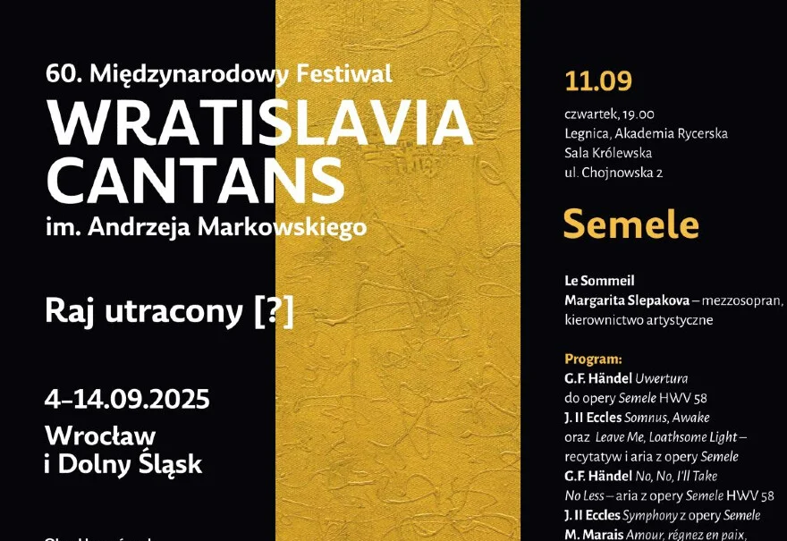 "Semele" - 60. Międzynarodowy Festiwal Wratislavia Cantans