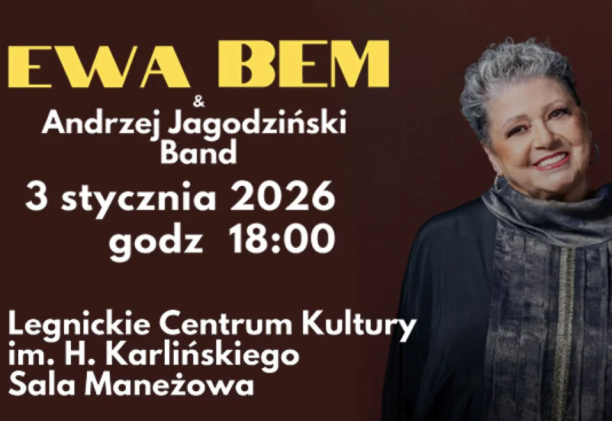 Grafika promująca Koncert Noworoczny - Ewa Bem & Andrzej Jagodziński Band