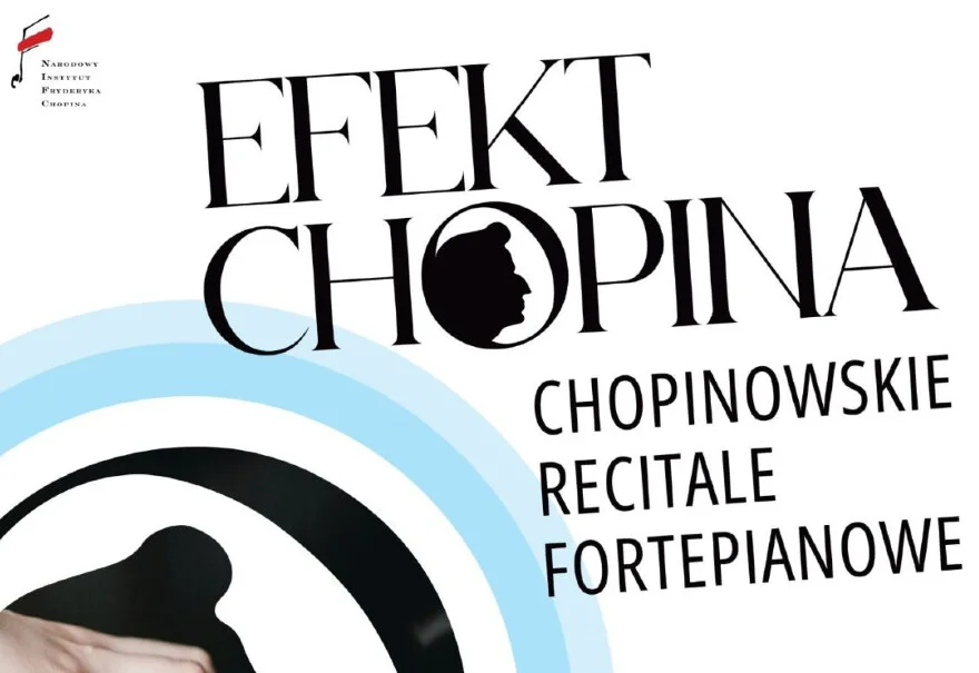 Grafika promująca koncert Andrzeja Wiercińskiego - „Efekt Chopina”