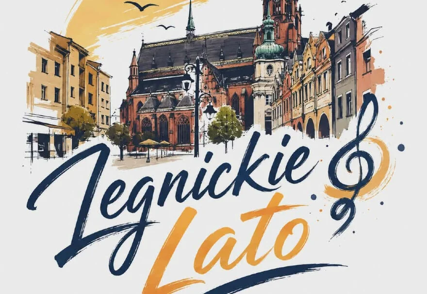 Grafika promująca cykl koncertów Legnickie Lato